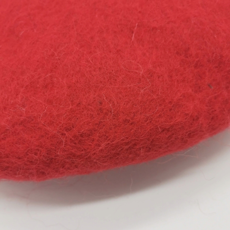 Sitzkissen Stuhlauflage Kissen Wolle handgefilzt Rot