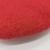 Sitzkissen Stuhlauflage Kissen Wolle handgefilzt Rot