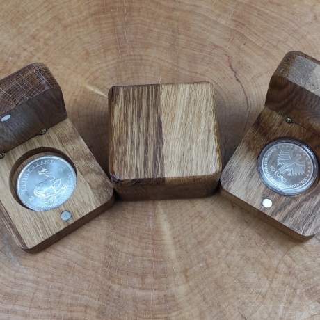 Münzetui, Münzetui aus Holz, Münzetui personalisiert