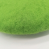 Sitzkissen Stuhlauflage Kissen Wolle handgefilzt Knall Grün