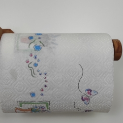 Küchenrollenhalter, Küchenrollenhalter aus Holz