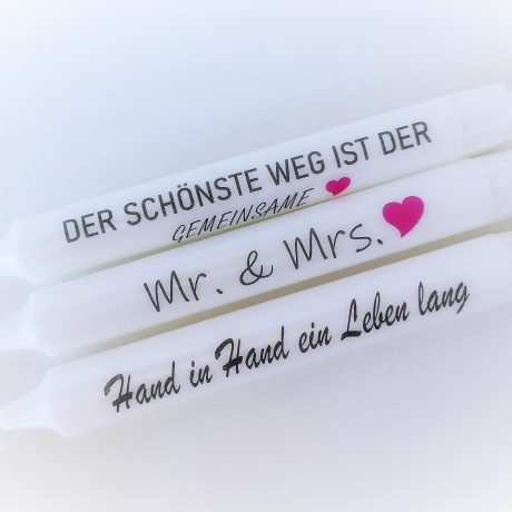 Hochzeit * Kerze * Deko * personalisiert * Gastgeschenk