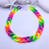 Statementkette Gliederkette Regenbogen Bib Kette opulente Kette 