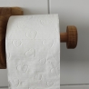 Klopapierhalter aus Holz, Papierrollenhalter WC