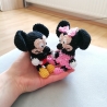 Micky und Minnie Maus gehäkelt Kuscheltier Spielzeug Geschenk