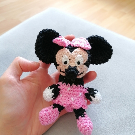 Micky und Minnie Maus gehäkelt Kuscheltier Spielzeug Geschenk