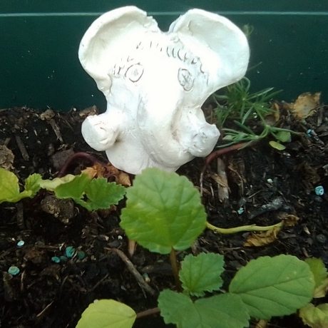 Ceramic Elephant flower plugs handmade