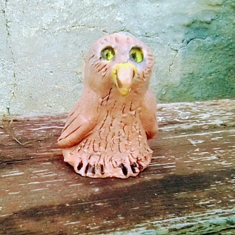 ceramic flower plugs 'Owl, handmade