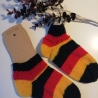 Kindersocken - Gr. 28/29 - handgestrickt - Deutschland Farben