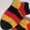 Kindersocken - Gr. 28/29 - handgestrickt - Deutschland Farben