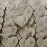 Gastgeschenk mit handgemalten Lavendelblume aus Vanillekeks 10 cm