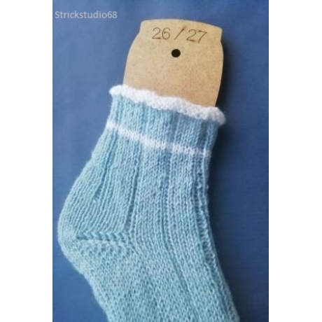 Kindersocken - Gr. 26/27 - Buntstift - handgestrickt 