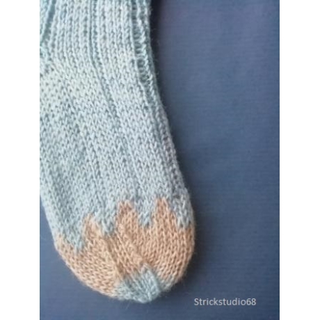 Kindersocken - Gr. 26/27 - Buntstift - handgestrickt 