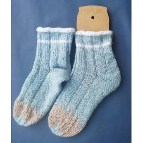 Kindersocken - Gr. 26/27 - Buntstift - handgestrickt 