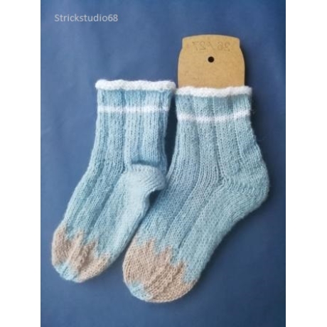 Kindersocken - Gr. 26/27 - Buntstift - handgestrickt 