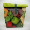 Lunchbag * isolierte Vespertüte * Kühltasche aus Wachstuch