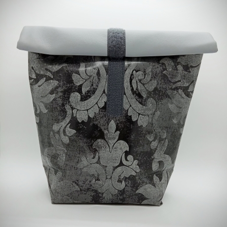 Lunchbag * isolierte Vespertüte * Kühltasche aus Wachstuch