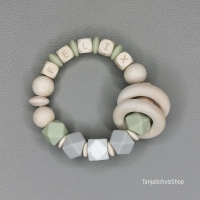 Baby - Greifring, personalisiert mit Namen