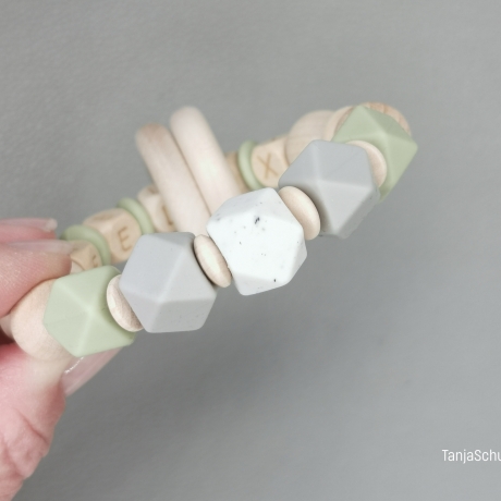Baby - Greifring, personalisiert mit Namen