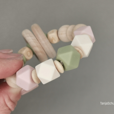 Baby - Greifring, personalisiert mit Namen