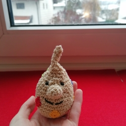 Beutolomäus gehäkelt als Kuscheltier Spielzeug für Weihnachten