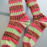 Socken dickere - Gr.38/39 - handgestrickt - Blockstreifen  