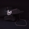 Silbercollier mit Pinienmotiv