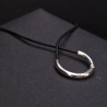 Brillant Ledercollier 925 Silber 0,16ct