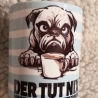 G-TB0056 bedruckte Tasse, weiss, sublimiert, Hund