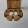 Zahnbürstenhalterung, Zahnpastahalterung aus Holz