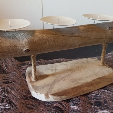 Treibholz Kerzenhalter