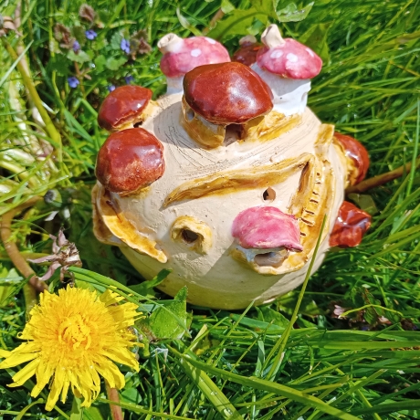 ceramic light ball Mushroom Village