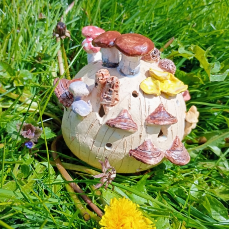 Ceramic light ball mushrooms