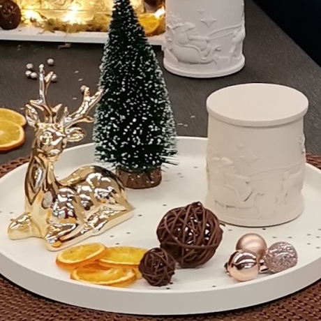 Weihnachtskerze/-behälter