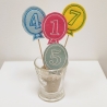 Blumenpieker Ballon ITH Stickdatei Zahlen 0 bis 9 Luftballons
