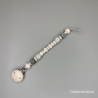 Baby Set Schnullerkette und Greifring  mit Namen des Kindes