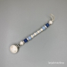 Baby Set Schnullerkette und Greifring  mit Namen des Kindes