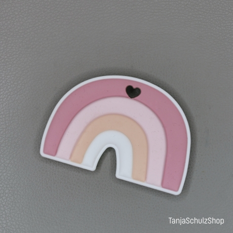 Set Schnullerkette mit Anhänger Regenbogen