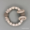 Baby Set Schnullerkette und Greifring - Doppelnamen