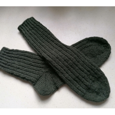 Wollsocken, Gr. 42/43, Stricksocken, Socken, Herren, Jägersocken