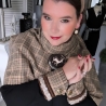 Edelfeiner Armschmuck mit passendem Wollcape - Duo Paket