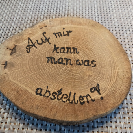 Untersetzer aus Baumscheiben