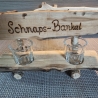 Schnapsbankal aus Holz