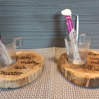 Kaffee Set auf Baumscheibe