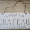 Dekoschild,shabby, Chateau..., Einzelstück, upcycled