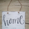 Dekoschild shabby home, upcycled