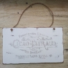 Dekoschild shabby Cacao..., upcycled, Einzelstück