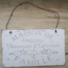 shabby Dekoschild Maison de..., Einzelstück, upcycled