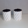 2er Set Kerzenständer, Holz, shabby, upcycled, Set Nr.2