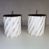 2er Set Kerzenständer, Holz, shabby, upcycled, Set Nr.1